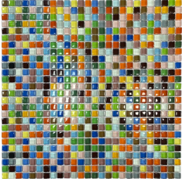 Uso de vidrio de mosaico de vidrio colorido para salpicaduras de pared y fondo de TV y mosaico de vidrio de pared de baño